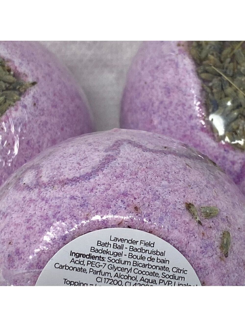 5 Lavendar Bath Bombs Fizzers with lavendar flowers Lot of 5 Bath Fizzers NEW - Picture 5 of 5